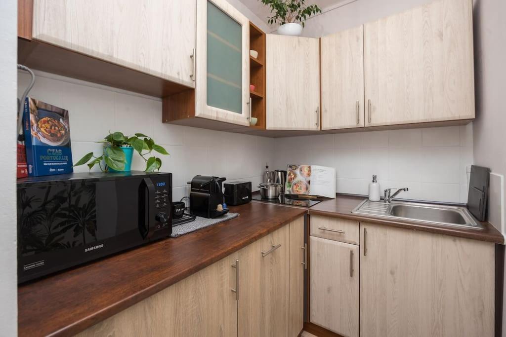 Specious Studio With Park View Varşovia Exterior foto